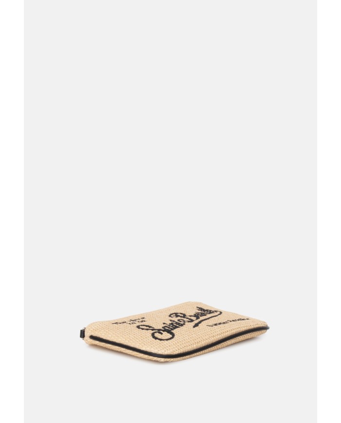MC2 St. Barth Pochette donna mini Beige nero