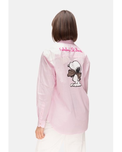 MC2 St. Barth Camicia donna Snoopy rosa