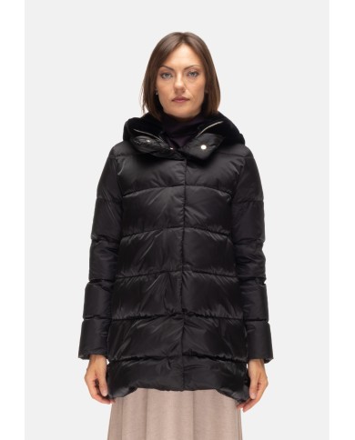 HERNO Piumino donna a-shape nero