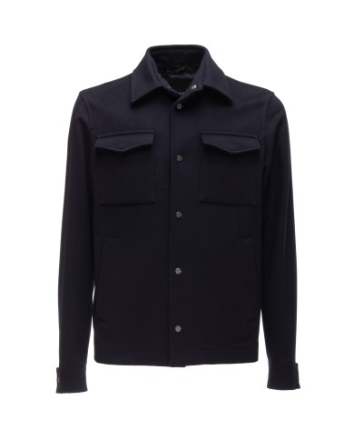 HERNO Giacca camicia uomo blu