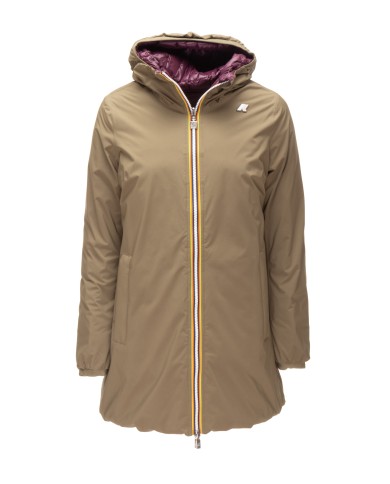 K-WAY Giubbino lungo donna Sophie Green Army