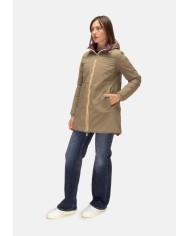 K-WAY Giubbino lungo donna Sophie Green Army