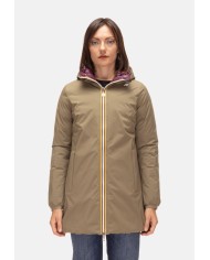 K-WAY Giubbino lungo donna Sophie Green Army