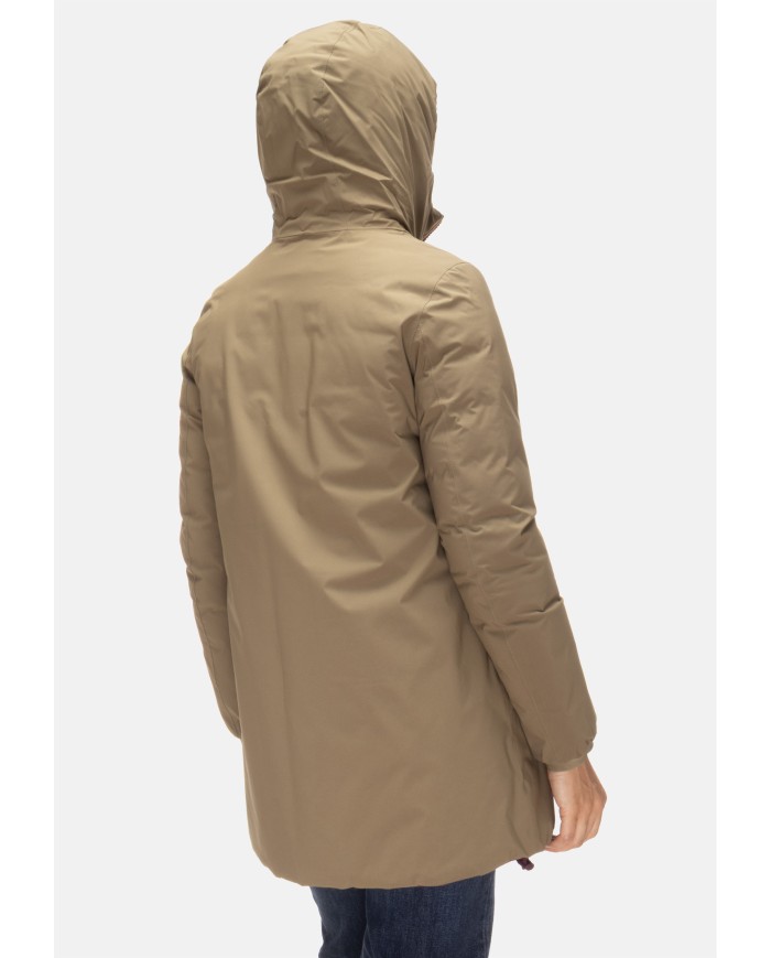 K-WAY Giubbino lungo donna Sophie Green Army