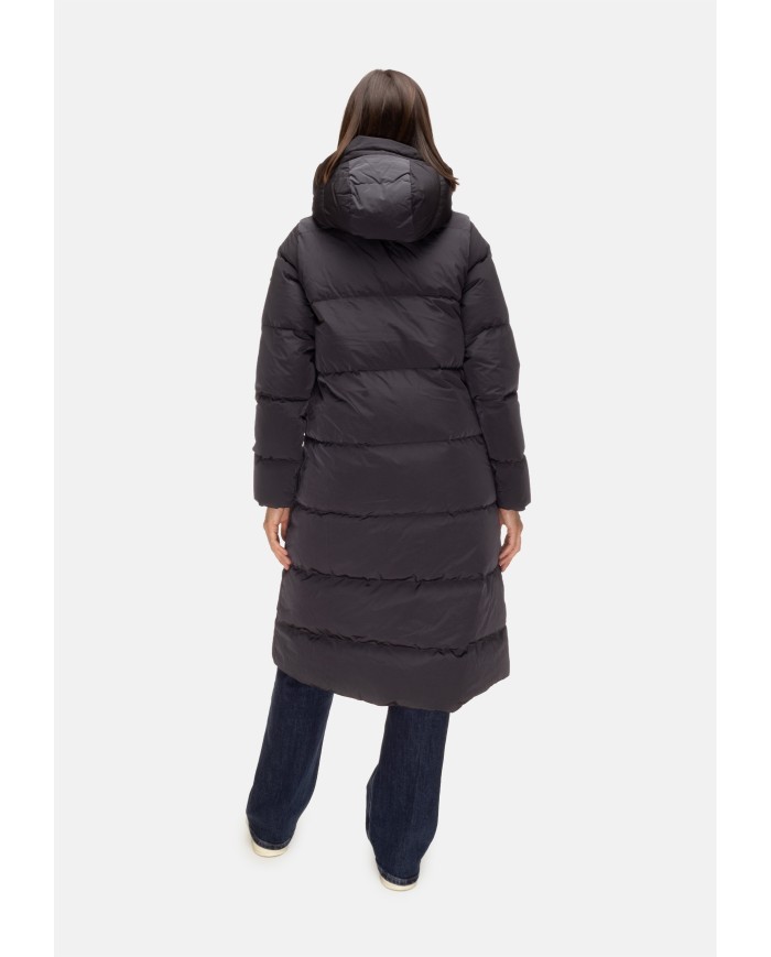 K-WAY Piumino lungo Dina Shiny nero