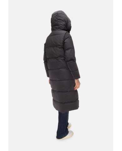 K-WAY Piumino lungo Dina Shiny nero