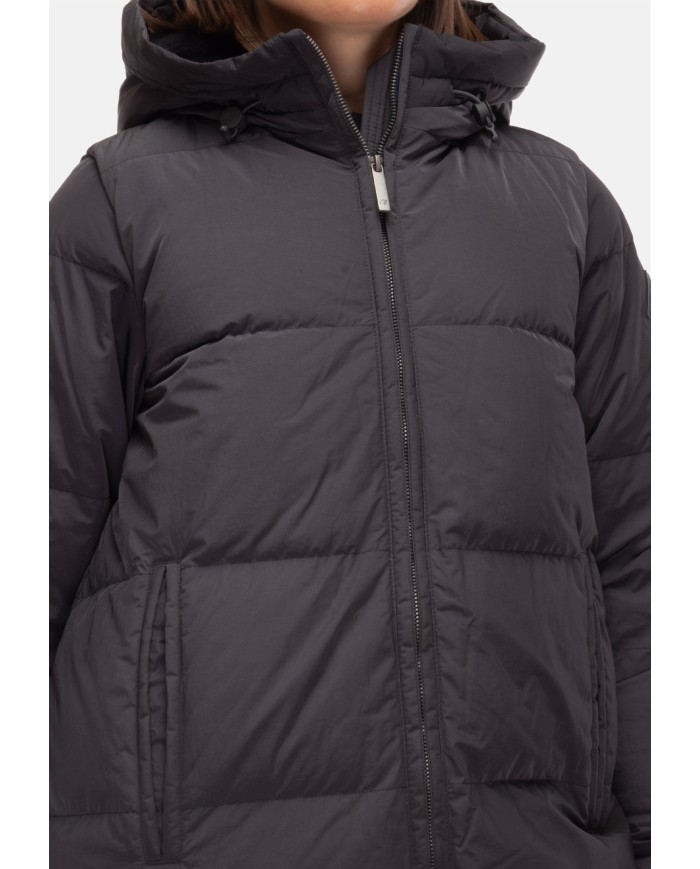 K-WAY Piumino lungo Dina Shiny nero
