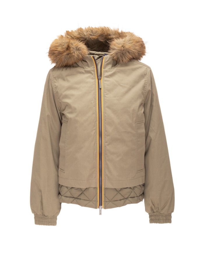 K-WAY Giubbino donna Tosca Green Army