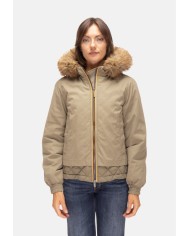 K-WAY Giubbino donna Tosca Green Army