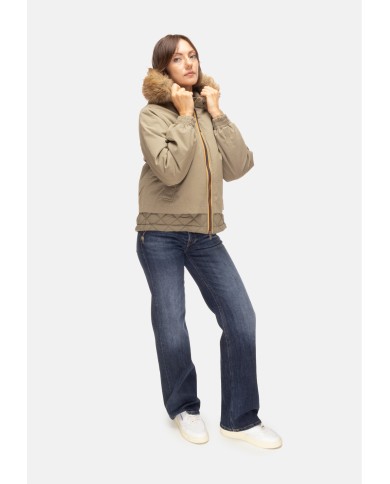 K-WAY Giubbino donna Tosca Green Army