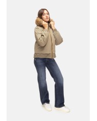 K-WAY Giubbino donna Tosca Green Army