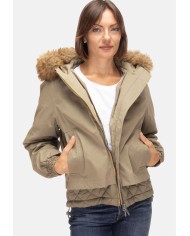 K-WAY Giubbino donna Tosca Green Army