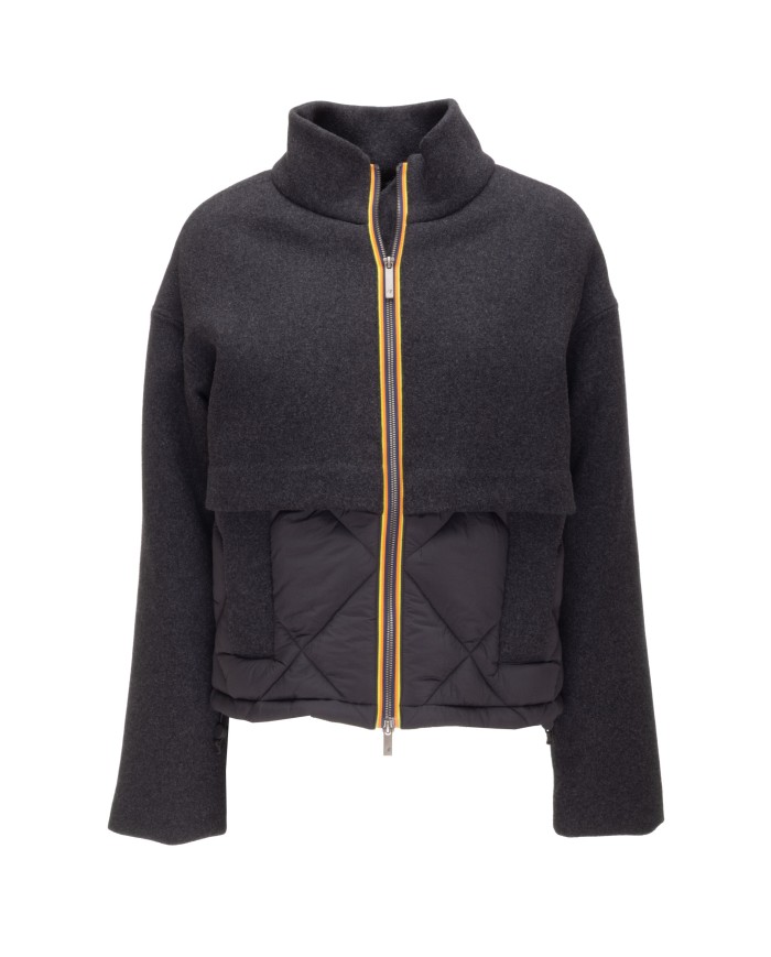 K-WAY Giubbino donna Mandie wood nylon nero