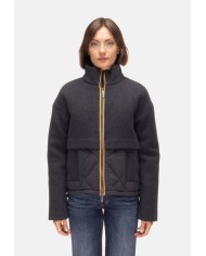 K-WAY Giubbino donna Mandie wood nylon nero