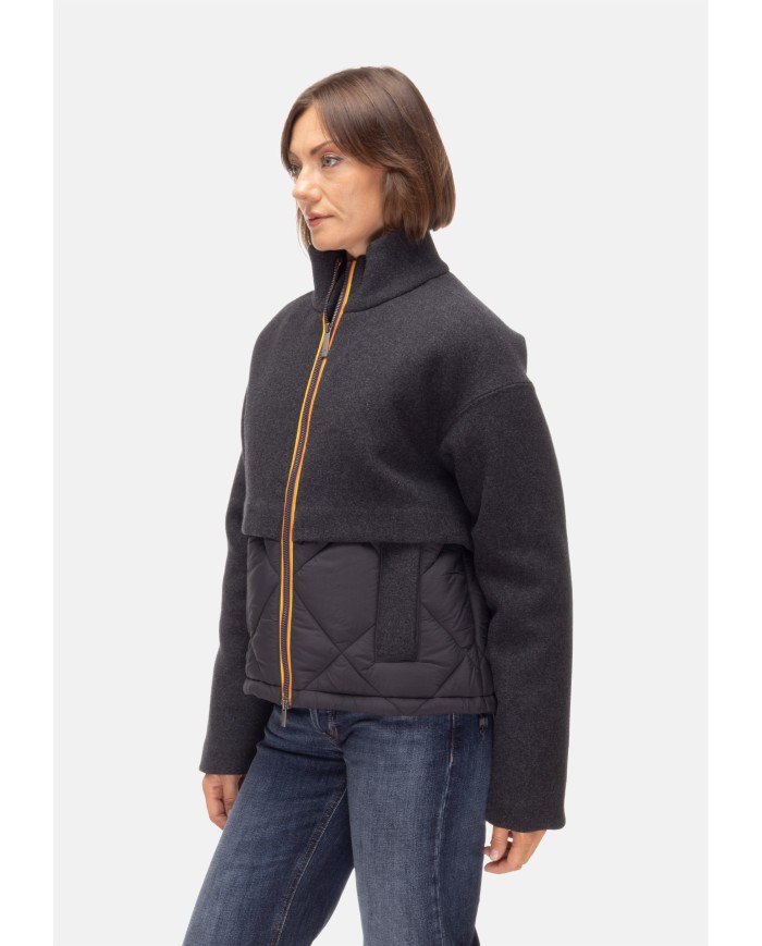 K-WAY Giubbino donna Mandie wood nylon nero