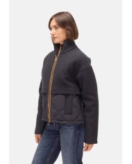 K-WAY Giubbino donna Mandie wood nylon nero