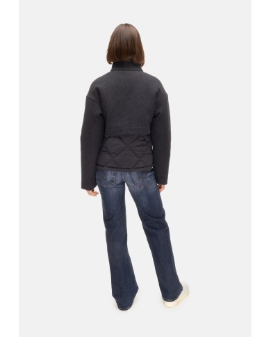 K-WAY Giubbino donna Mandie wood nylon nero