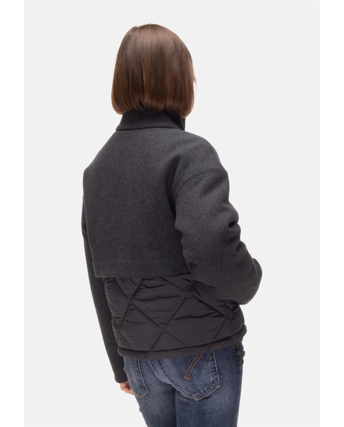 K-WAY Giubbino donna Mandie wood nylon nero