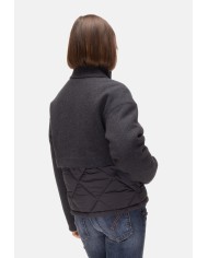 K-WAY Giubbino donna Mandie wood nylon nero