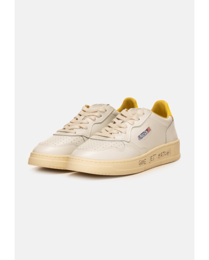 AUTRY Sneaker uomo Medalist bianca gialla