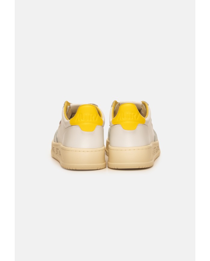 AUTRY Sneaker uomo Medalist bianca gialla