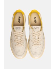 AUTRY Sneaker uomo Medalist bianca gialla
