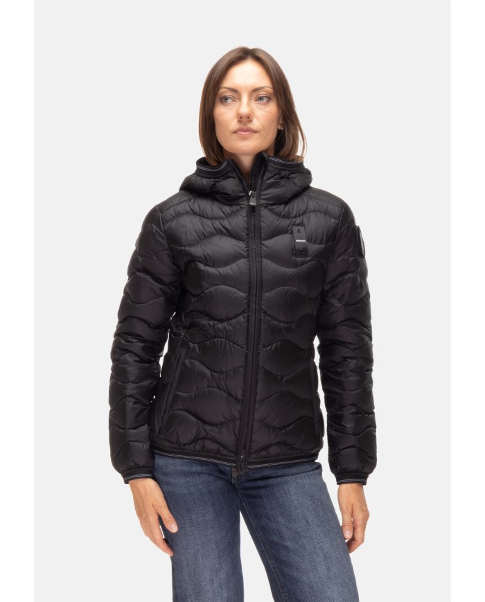 BLAUER Piumino onde donna Camelia nero
