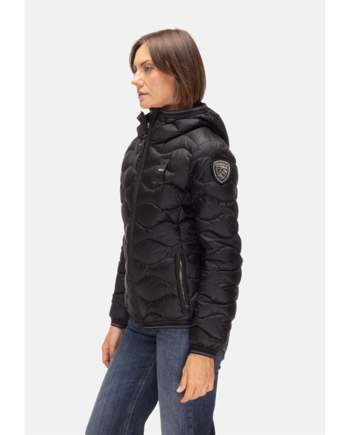 BLAUER Piumino onde donna Camelia nero
