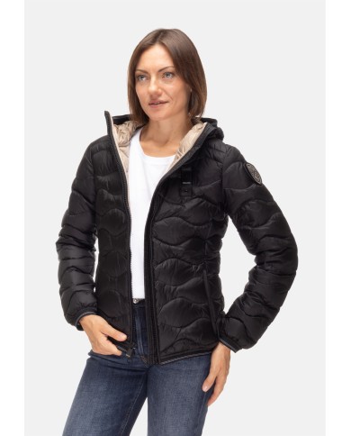 BLAUER Piumino onde donna Camelia nero