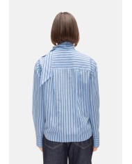 TELA Camicia con fiocco rigata