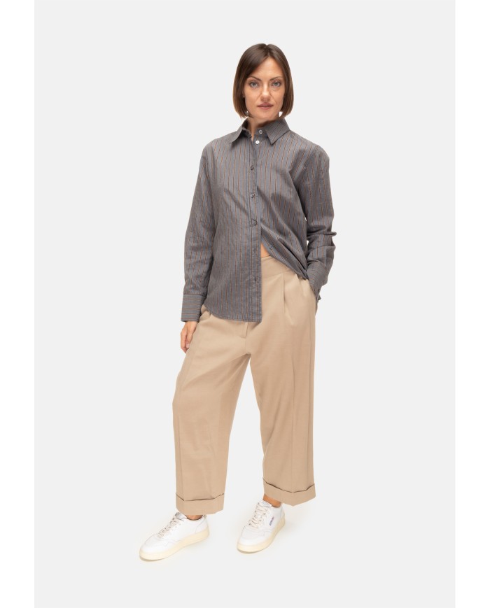 TELA Camicia donna grigia geige