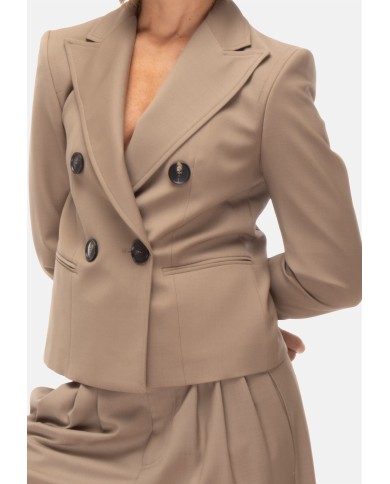 TELA Giacca donna beige