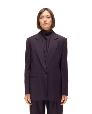 TELA Giacca donna monopettp viola