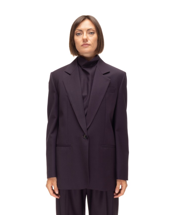 TELA Giacca donna monopettp viola