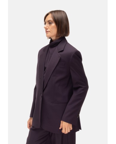 TELA Giacca donna monopettp viola