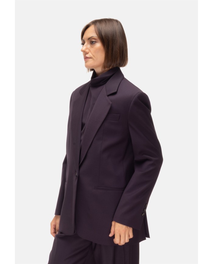 TELA Giacca donna monopettp viola
