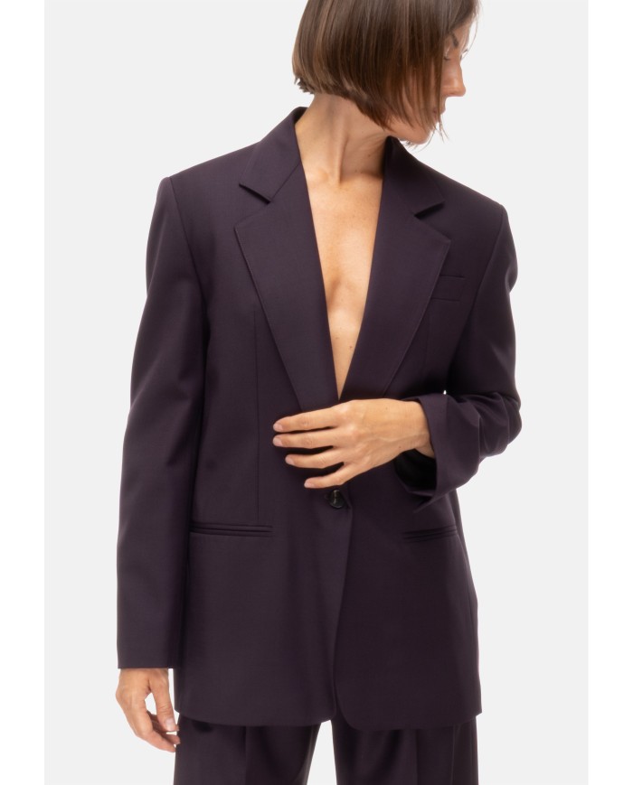 TELA Giacca donna monopettp viola