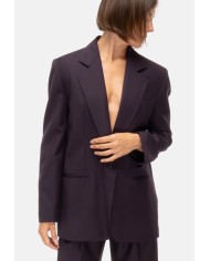 TELA Giacca donna monopettp viola