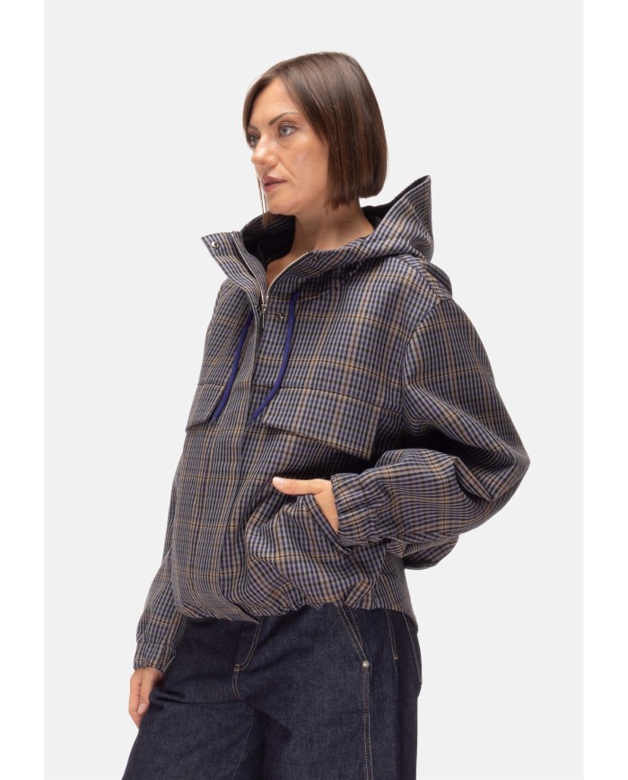 TELA Bomber donna oversize check