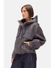 TELA Bomber donna oversize check