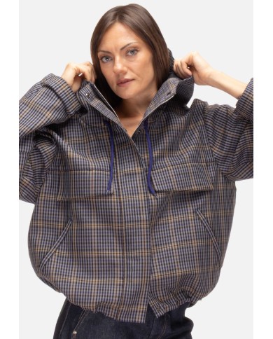 TELA Bomber donna oversize check
