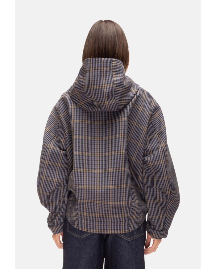 TELA Bomber donna oversize check