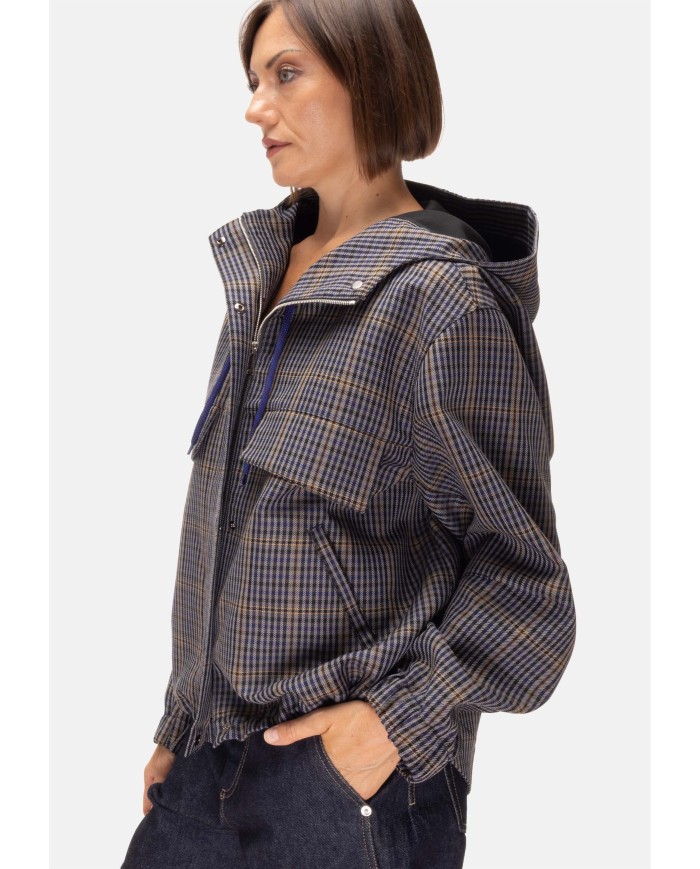 TELA Bomber donna oversize check