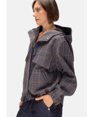 TELA Bomber donna oversize check
