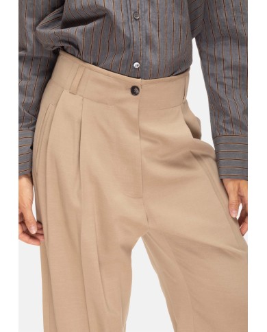 TELA Pantaloni donna pinces beige