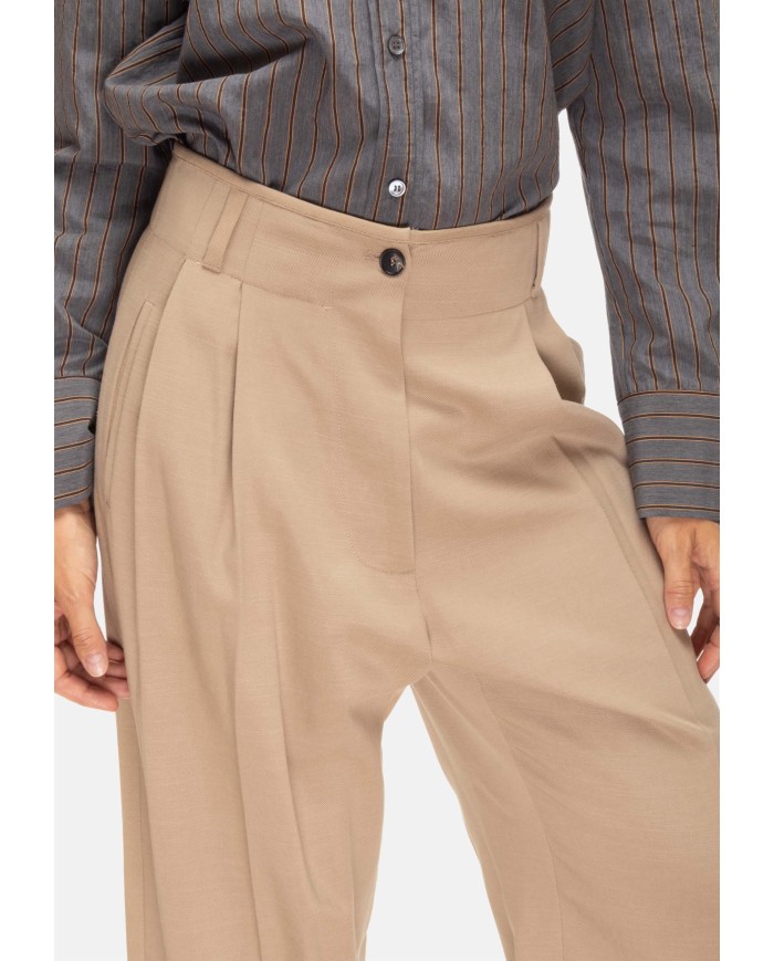TELA Pantaloni donna pinces beige