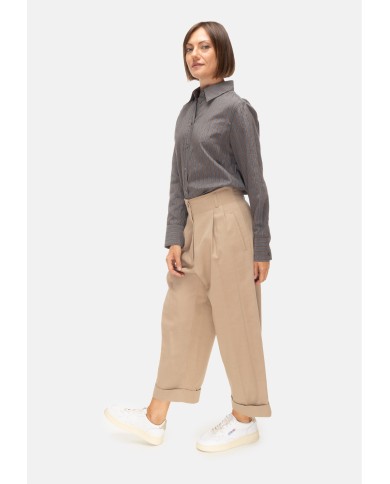 TELA Pantaloni donna pinces beige