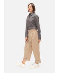 TELA Pantaloni donna pinces beige