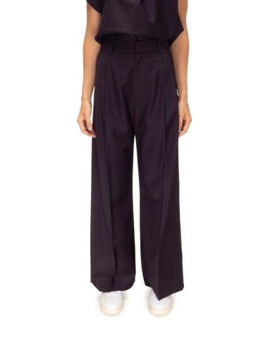 TELA Pantaloni donna gamba dritta viola