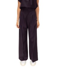 TELA Pantaloni donna gamba dritta viola